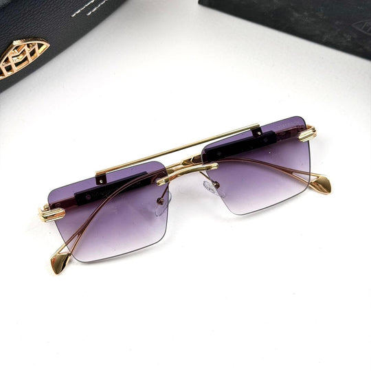 Rectangle Gradient Rimless Maybach Rectangular Imperial Rimless - Purple Gradient - Giiz store