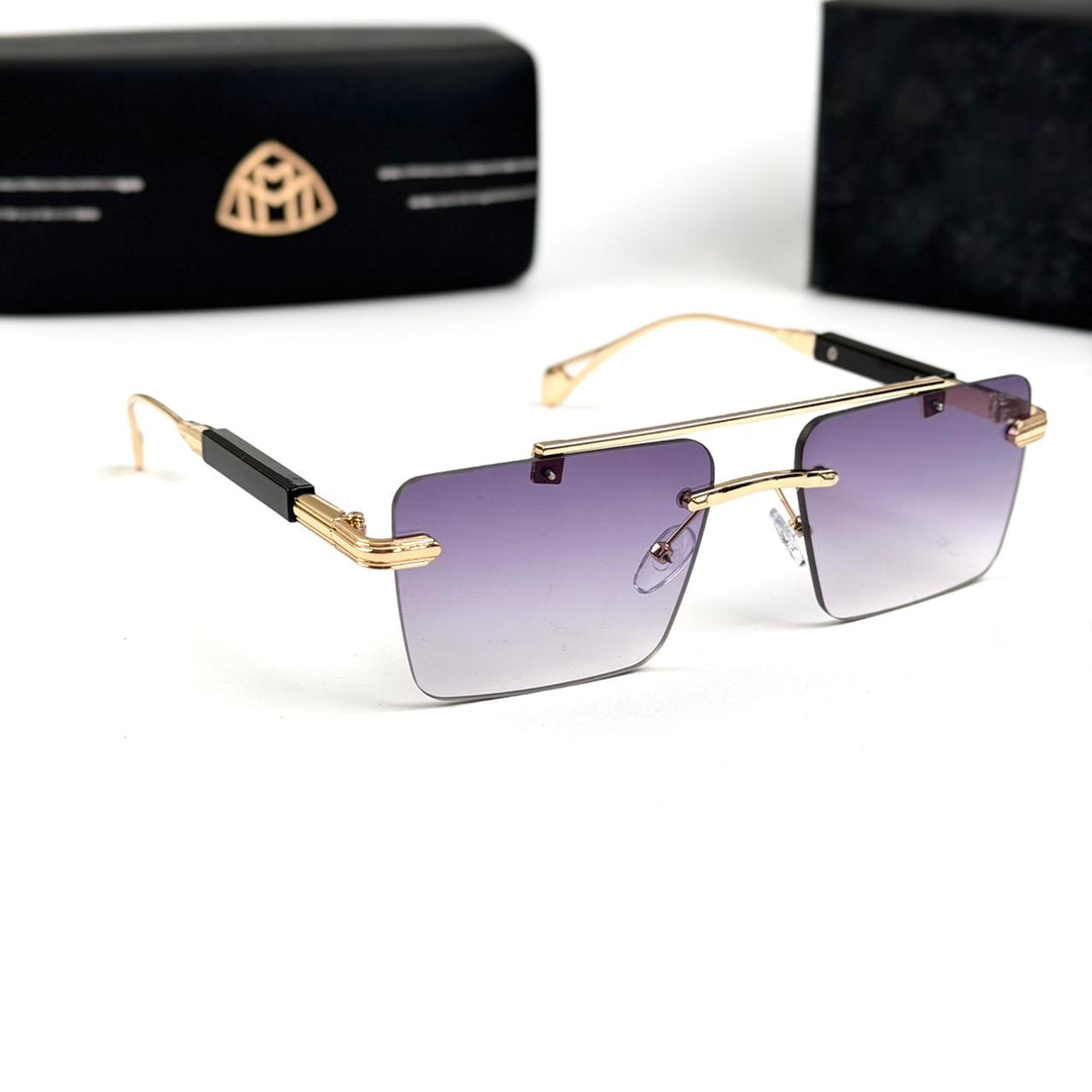 Maybach Rectangular Imperial Rimless - Purple Gradient - Giiz store