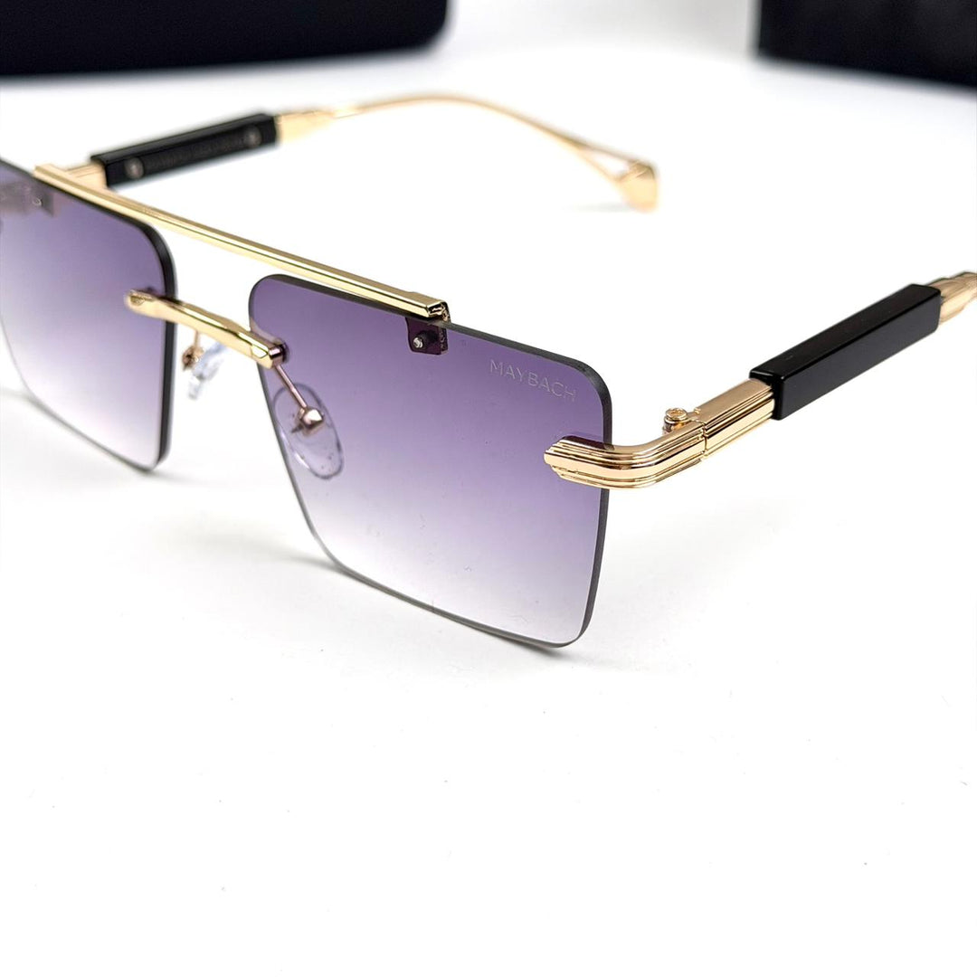 Rectangle Gradient Rimless Maybach Rectangular Imperial Rimless - Purple Gradient - Giiz store