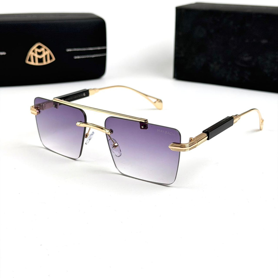 Maybach Rectangular Imperial Rimless - Purple Gradient - Giiz store