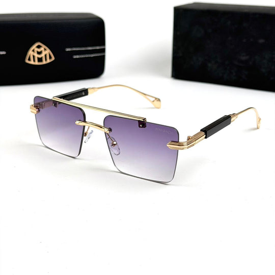 Maybach Rectangular Imperial Rimless - Purple Gradient - Giiz store
