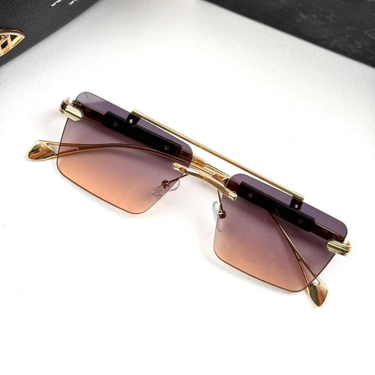 Maybach Rectangular Imperial Rimless - Rose Champagne Gradient - Giiz store
