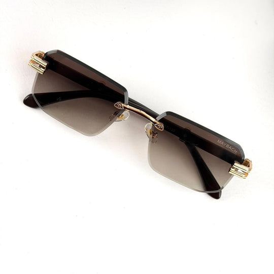 Maybach Rimless Square – Brown Gradient Lenses - Giiz store