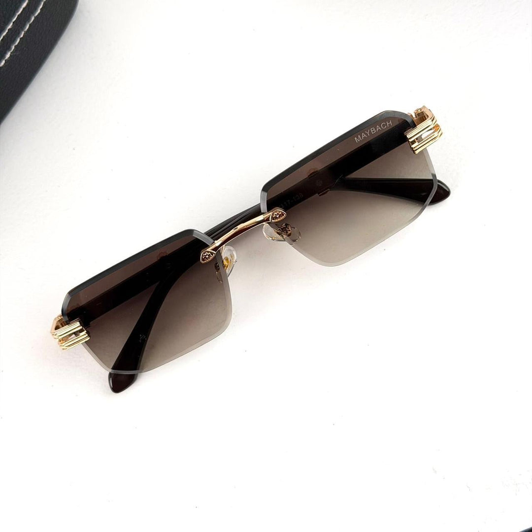 Maybach Rimless Square – Brown Gradient Lenses - Giiz store