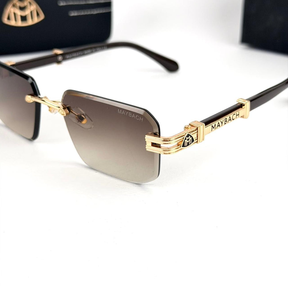 Maybach Rimless Square – Brown Gradient Lenses - Giiz store