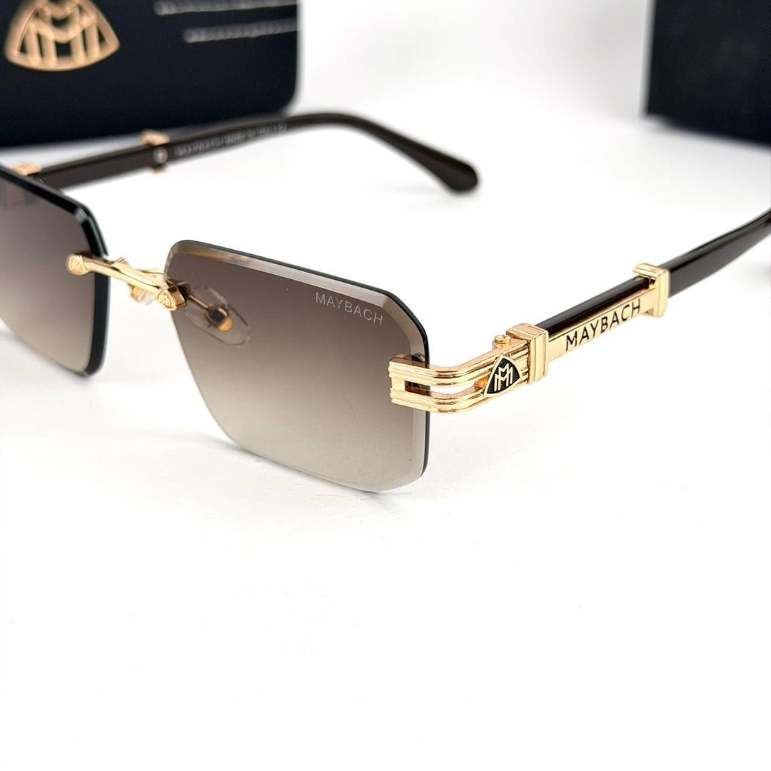 Maybach Rimless Square – Brown Gradient Lenses - Giiz store