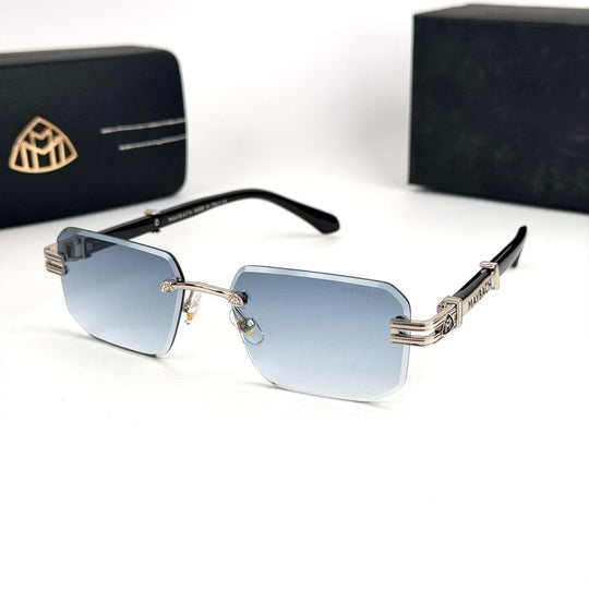 Maybach Rimless Square – Ice Blue Gradient Lenses - Giiz store