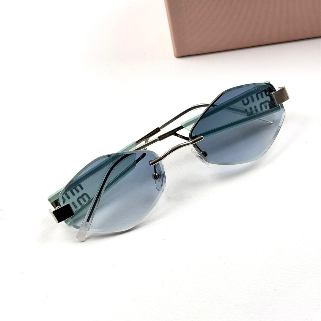 Miu Miu Edge Slim Rimless - Blue Gradient - Giiz store
