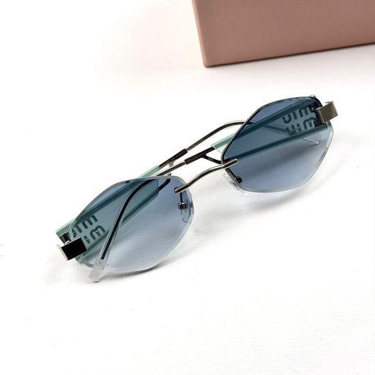 Miu Miu Edge Slim Rimless - Blue Gradient - Giiz store