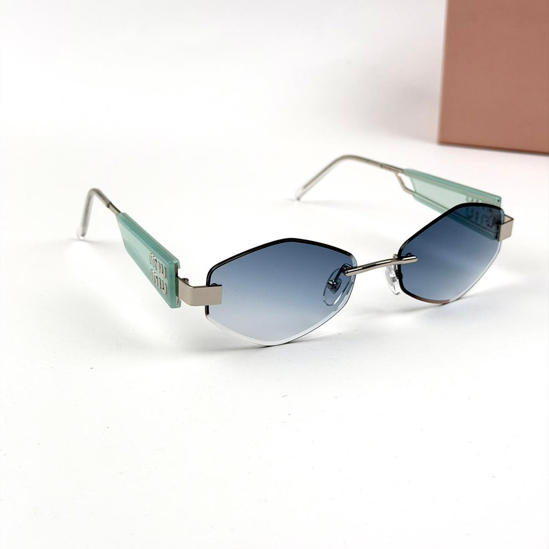 Miu Miu Edge Slim Rimless - Blue Gradient - Giiz store