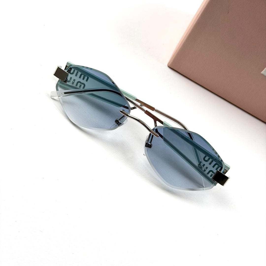 Miu Miu Edge Slim Rimless - Blue Gradient - Giiz store