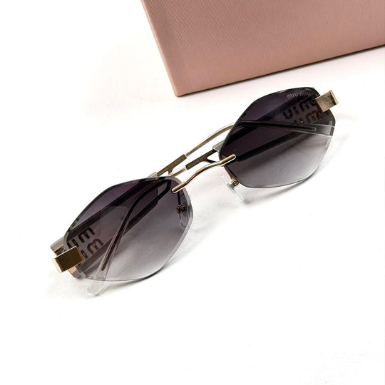 Miu Miu Edge Slim Rimless - Purple Gradient - Giiz store