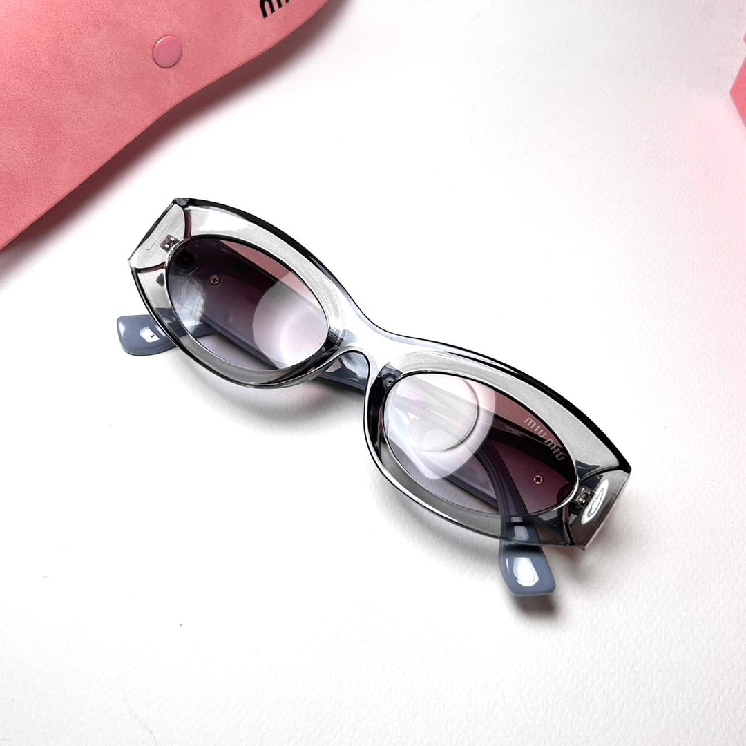 Miu Miu G Oval - Trasparent Blue Berries - Giiz store