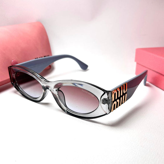 Miu Miu G Oval - Trasparent Blue Berries - Giiz store