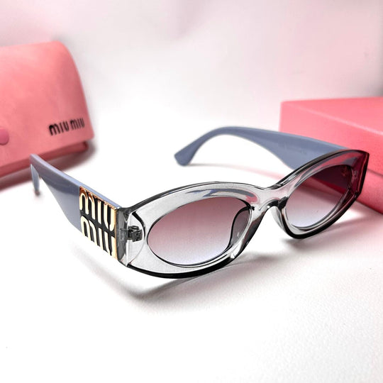 Miu Miu G Oval - Trasparent Blue Berries - Giiz store