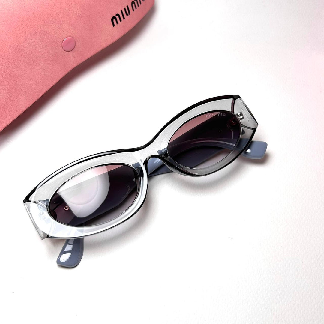 Miu Miu G Oval - Trasparent Blue Berries - Giiz store