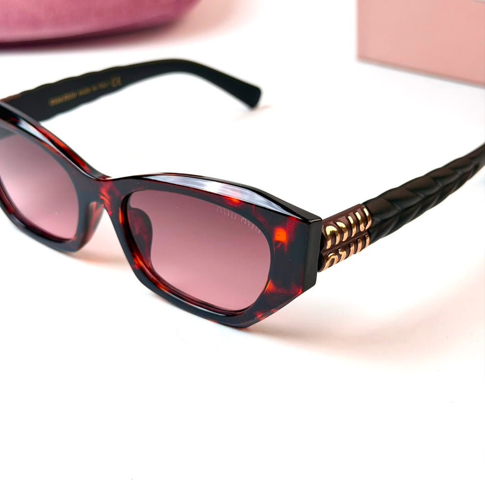 Miu Miu Geometric – Dark Tortoiseshell Pink - Giiz store