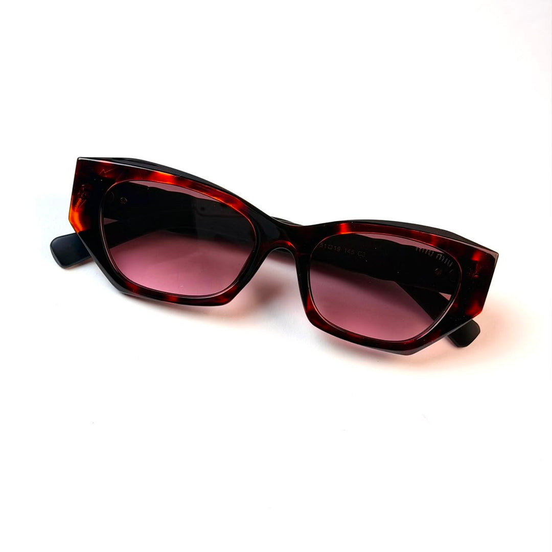 Miu Miu Geometric – Dark Tortoiseshell Pink - Giiz store