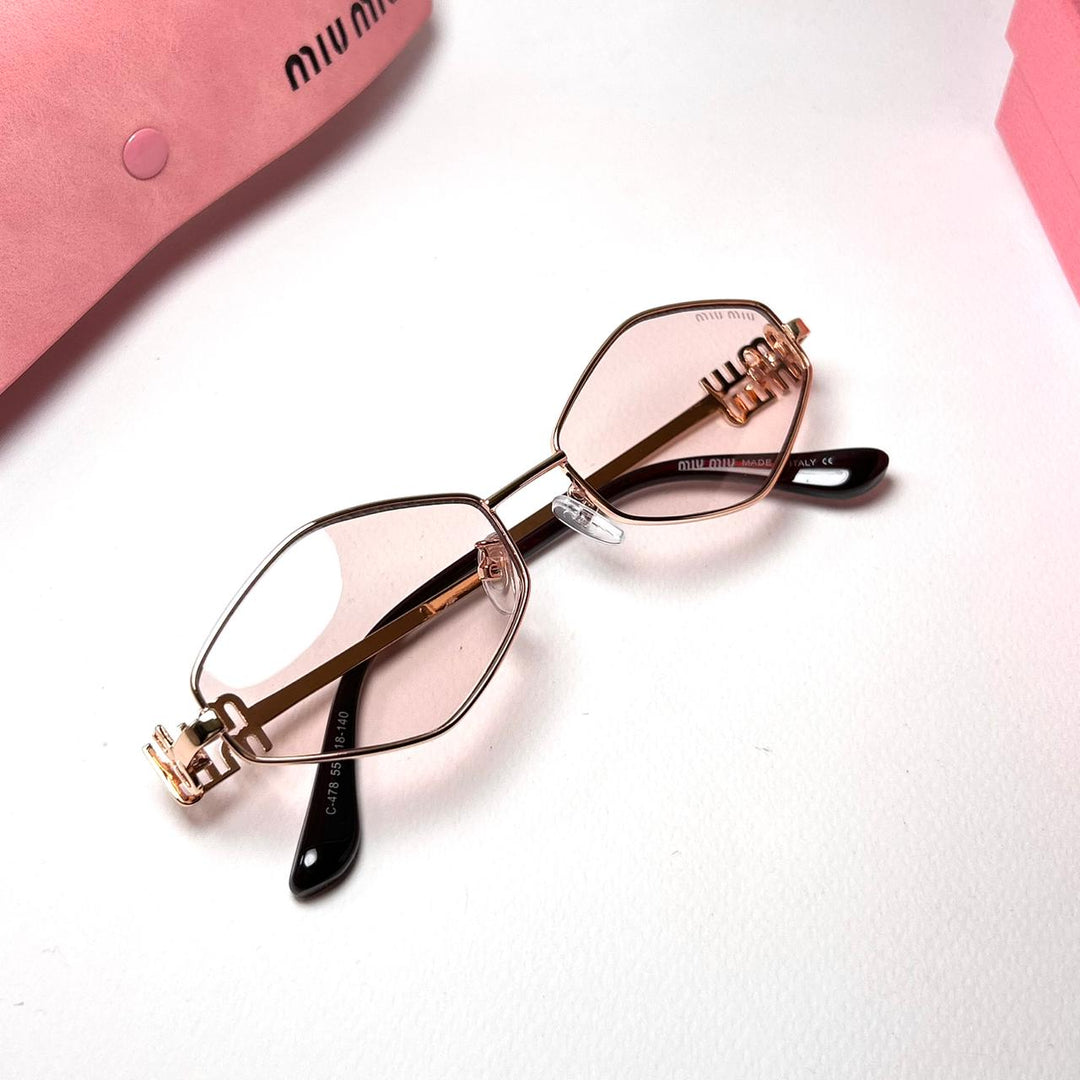 Miu Miu Irregular MU56ZS - Pinky Nude - Giiz store