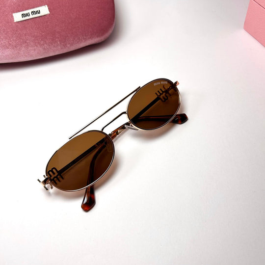 Miu Miu Logo - Brown - Giiz store