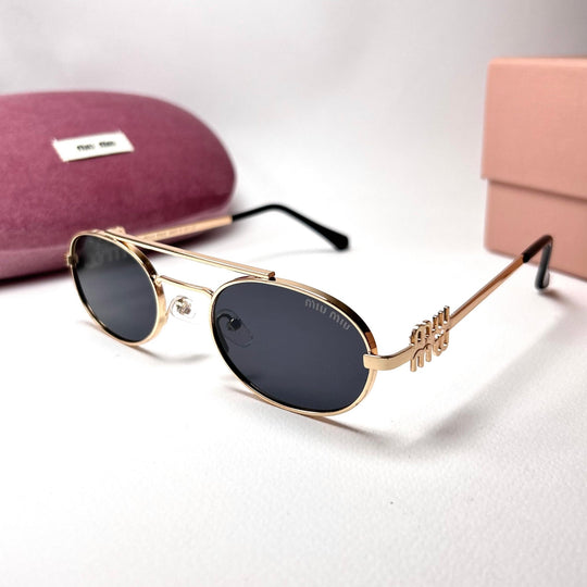 Miu Miu Logo - Golden Black - Giiz store