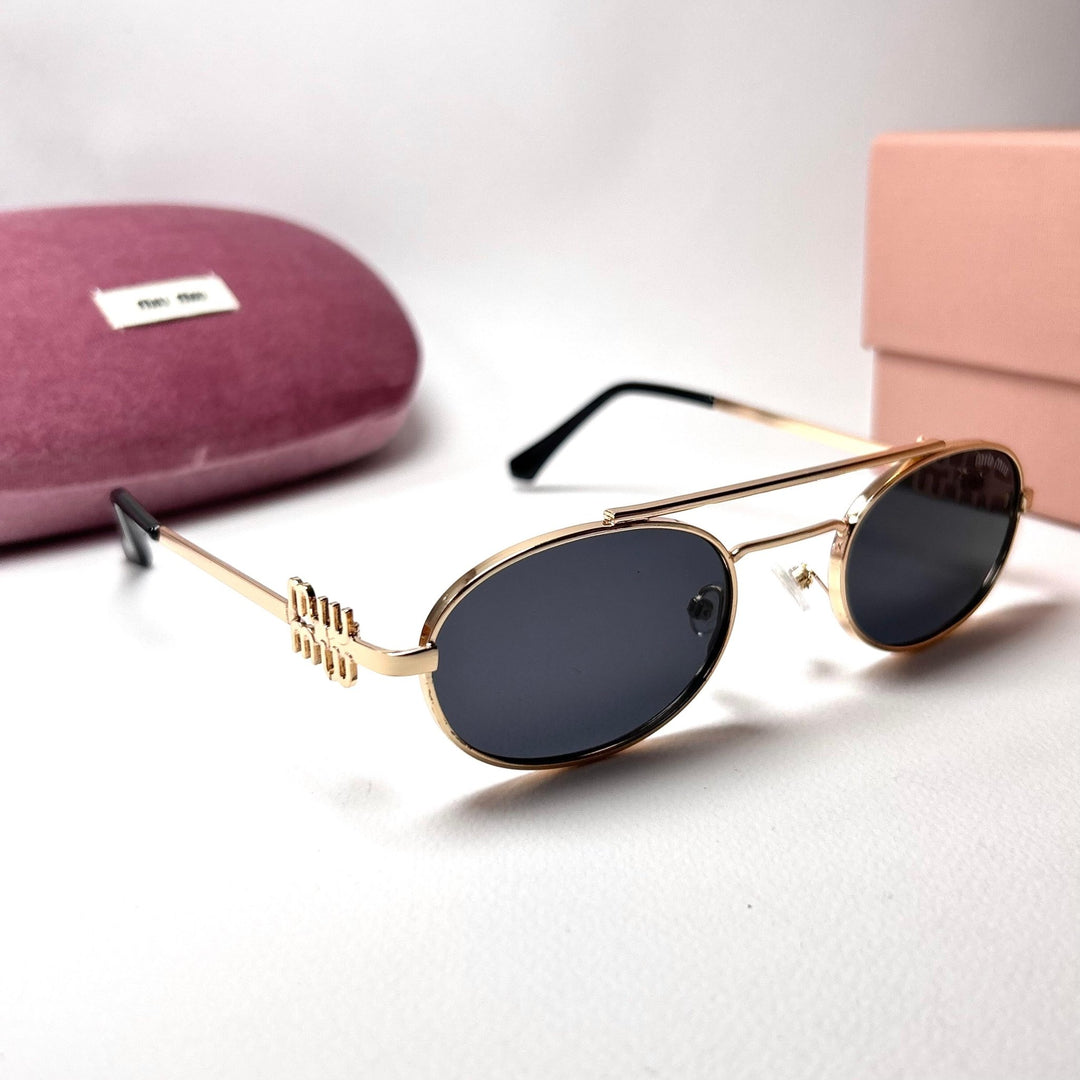 Miu Miu Logo - Golden Black - Giiz store