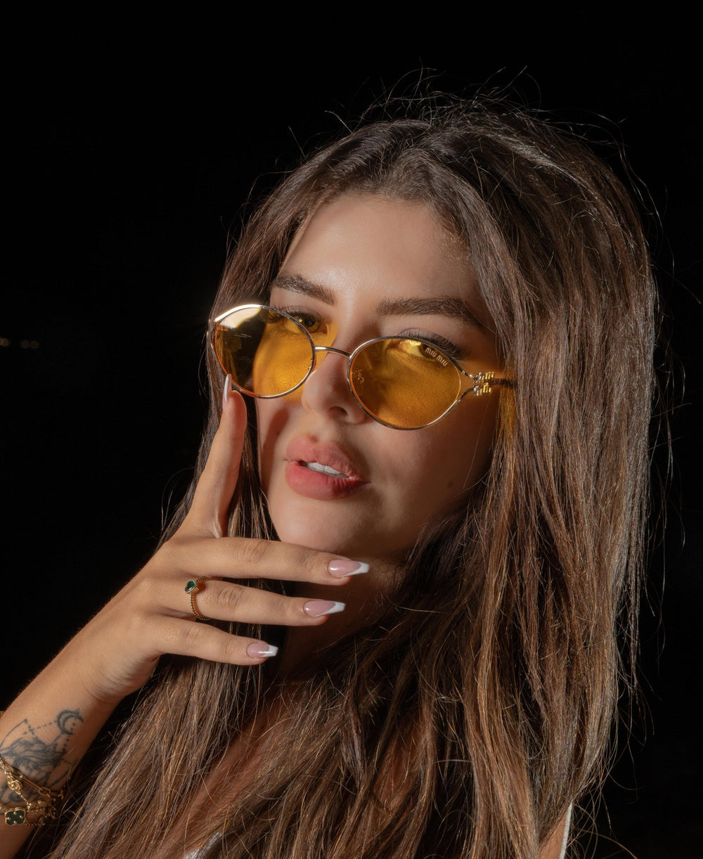 Miu Miu Logo SMU 52Y - Yellow - Giiz store