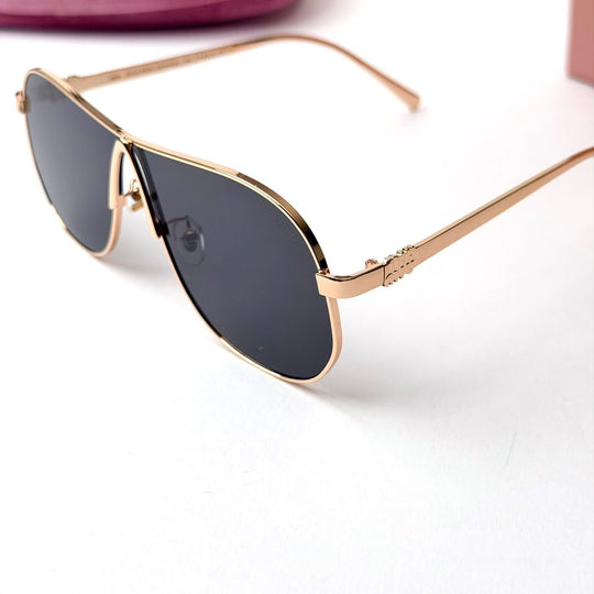 Miu Miu MU A56S Aviator – Gold Black - Giiz store