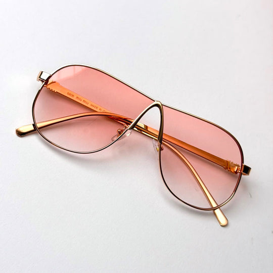 Miu Miu MU A56S Aviator – Gold Pink - Giiz store