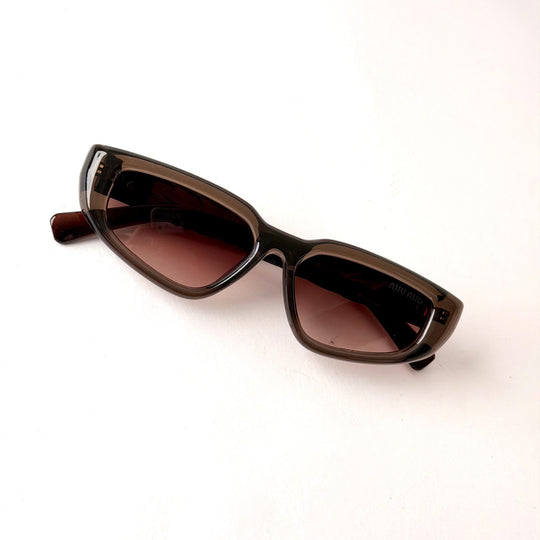 Miu Miu Narrow Rectangle – Brown - Giiz store