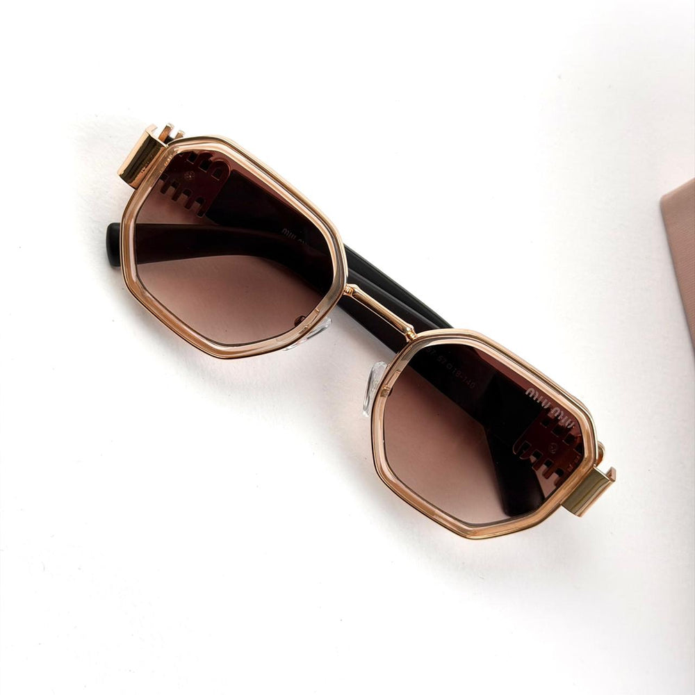 Miu Miu Octagon - Brown Gradient - Giiz store