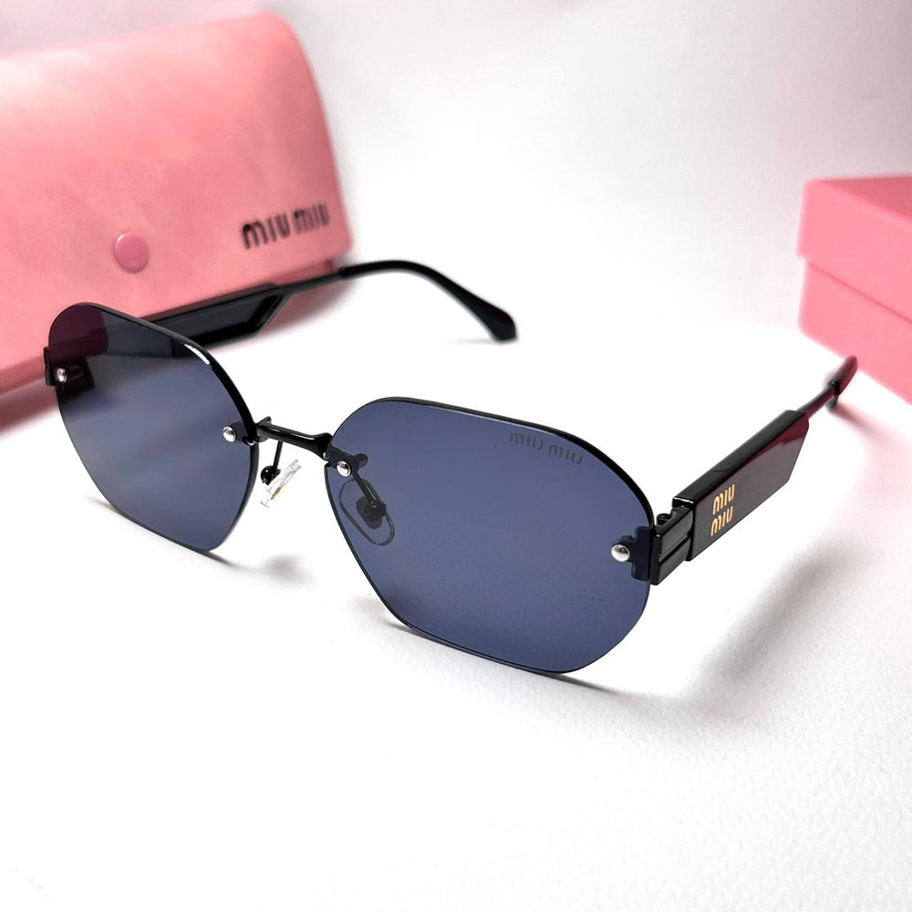 Miu Miu Octagonal MU04VS - Black - Giiz store