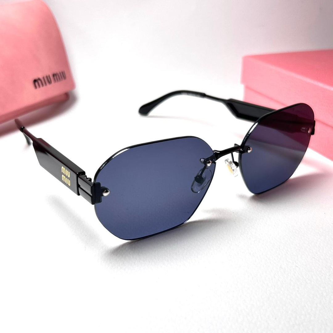 Miu Miu Octagonal MU04VS - Black - Giiz store