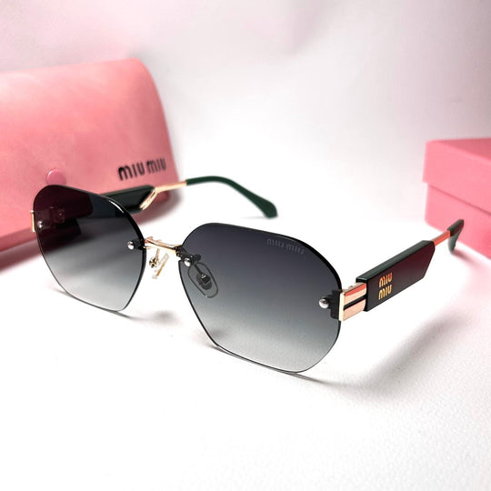 Miu Miu Octagonal MU04VS - Oily Green Gradient - Giiz store