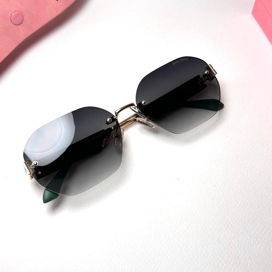 Miu Miu Octagonal MU04VS - Oily Green Gradient - Giiz store