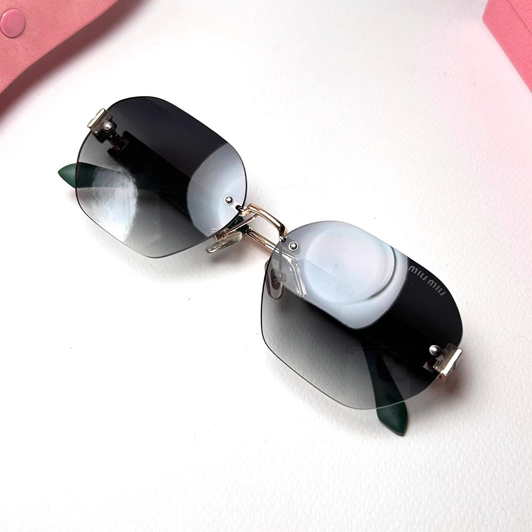 Miu Miu Octagonal MU04VS - Oily Green Gradient - Giiz store