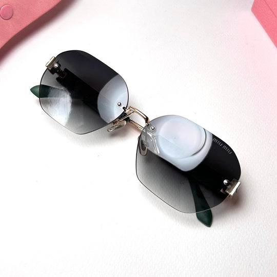 Miu Miu Octagonal MU04VS - Oily Green Gradient - Giiz store