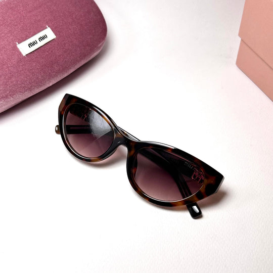 Miu Miu OMUA04S Cat Eye – Tortoise Gradient Rose - Giiz store