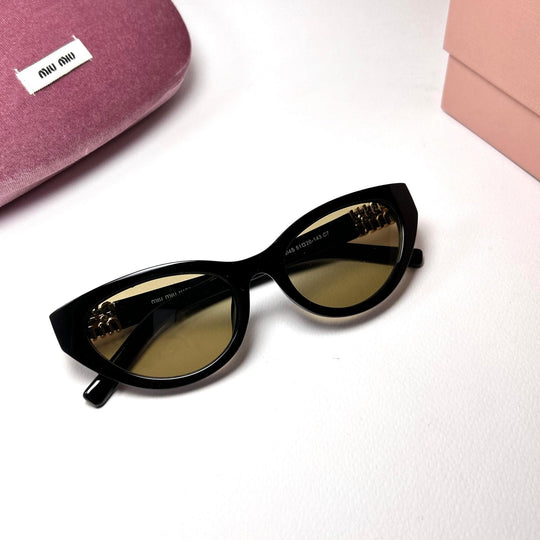 Miu Miu OMUA04S Cat Eye - Yellow - Giiz store