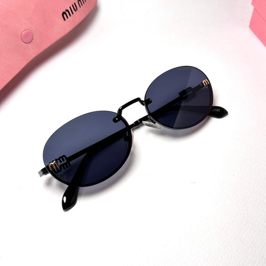 Miu Miu Oval A54S - Black - Giiz store