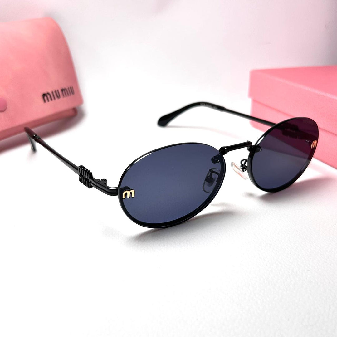 Miu Miu Oval A54S - Black - Giiz store
