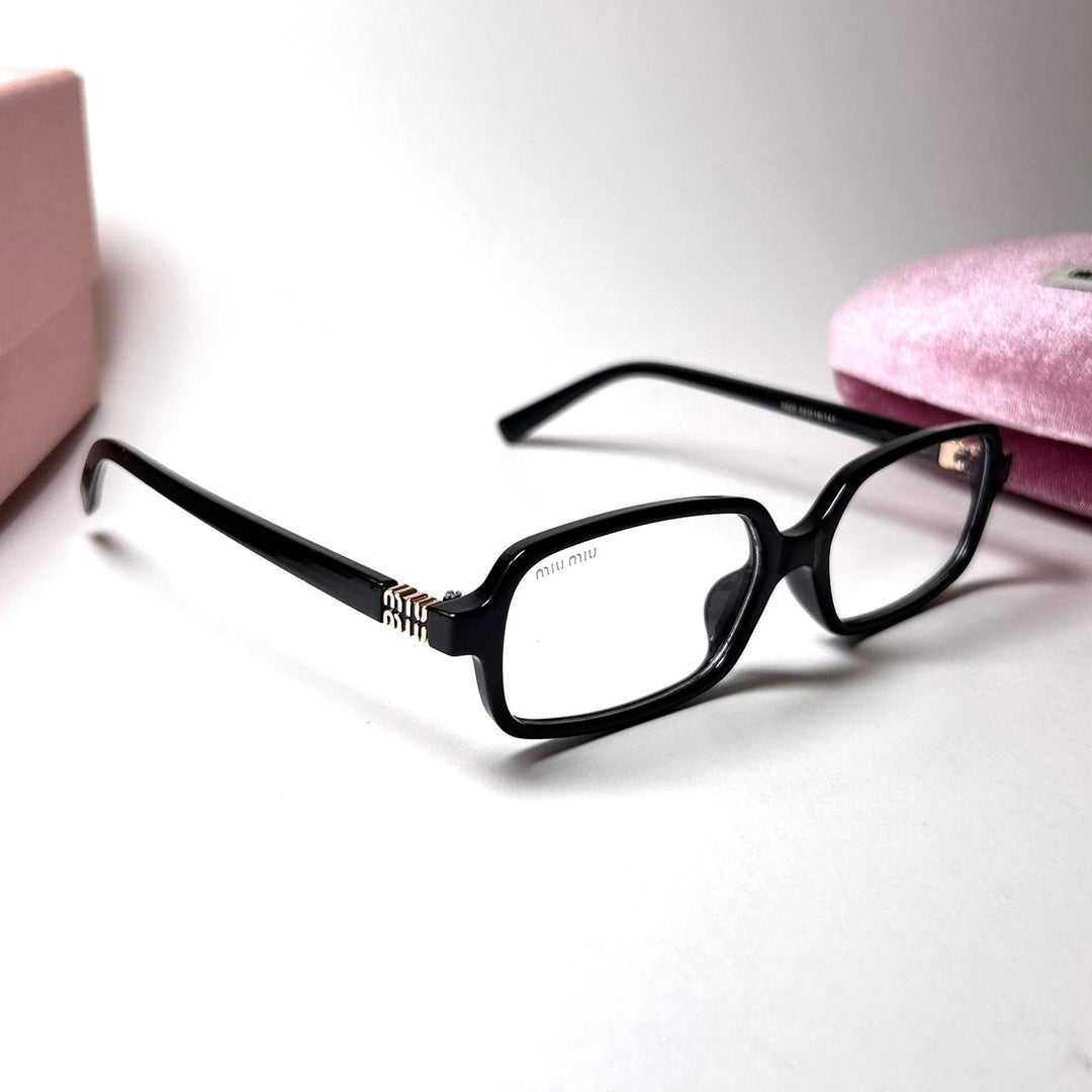 Miu Miu Rectangular Regard - Black Nude - Giiz store
