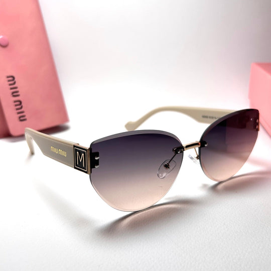 Miu Miu Rimless Cat Eye - Peach Gradient - Giiz store