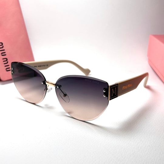 Miu Miu Rimless Cat Eye - Peach Gradient - Giiz store