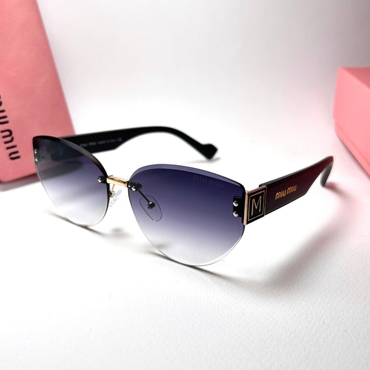 Miu Miu Rimless Cat Eye - Purple Gradient - Giiz store