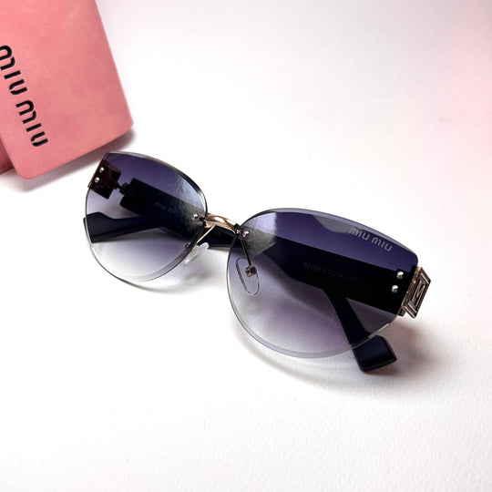 Miu Miu Rimless Cat Eye - Purple Gradient - Giiz store