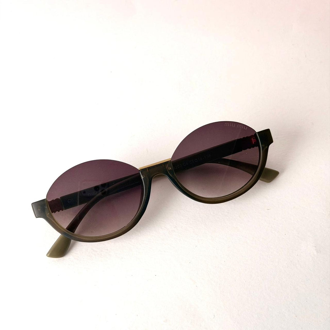 MIU MIU Rimless Round – Brown Gradient - Giiz store