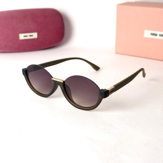 MIU MIU Rimless Round – Brown Gradient - Giiz store