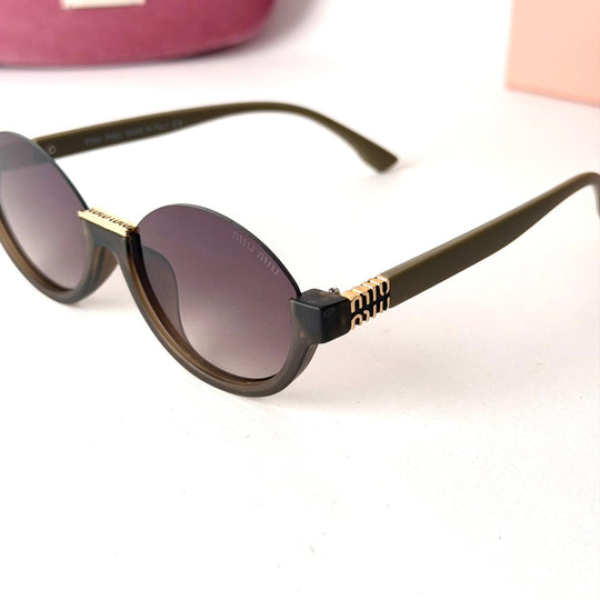 MIU MIU Rimless Round – Brown Gradient - Giiz store