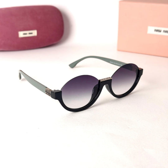 Miu Miu Rimless Round – Purple Gradient - Giiz store